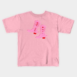 BOOTS PINK LADY Kids T-Shirt